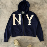 Unisex NY Zip Hoodie