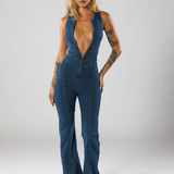 Heart Denim Overalls